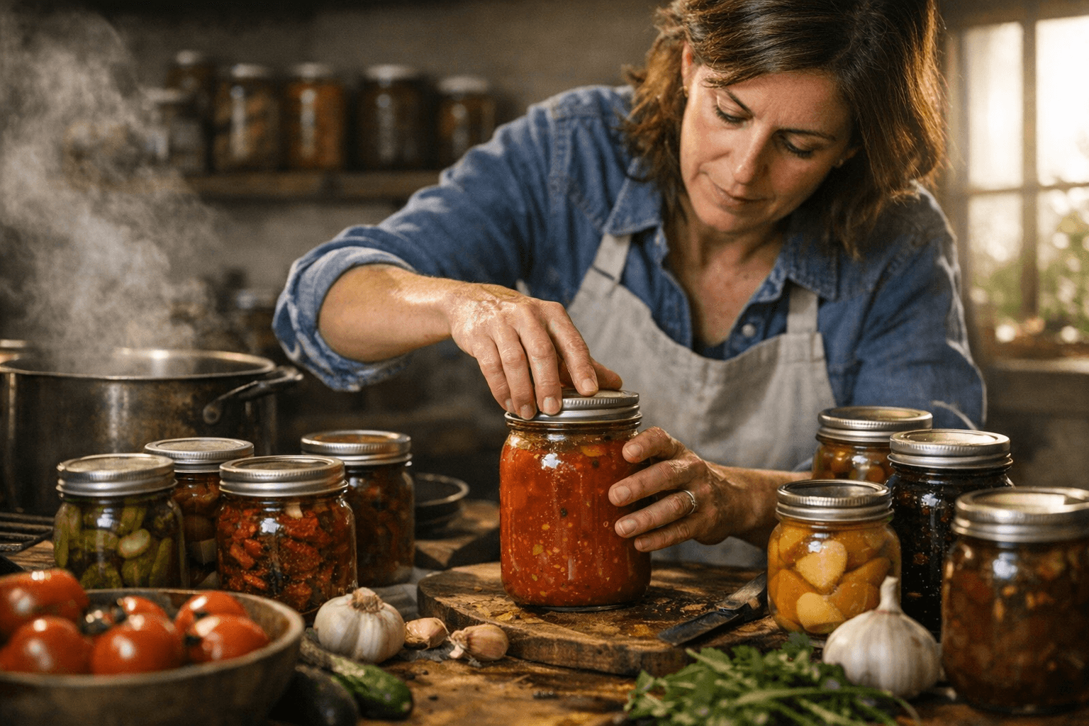 שימור מזון ביתי: חיסכון, צמצום בזבוז וטעמים עשירים