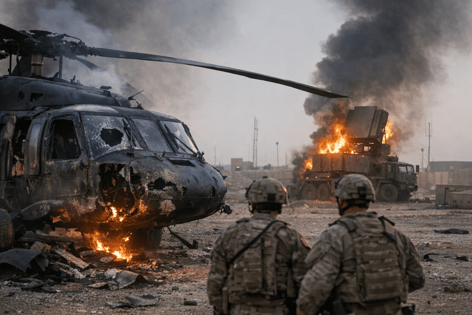 Iran-Backed FPV Drones Hit U.S. Black Hawk, NASAMS Radar in Iraq