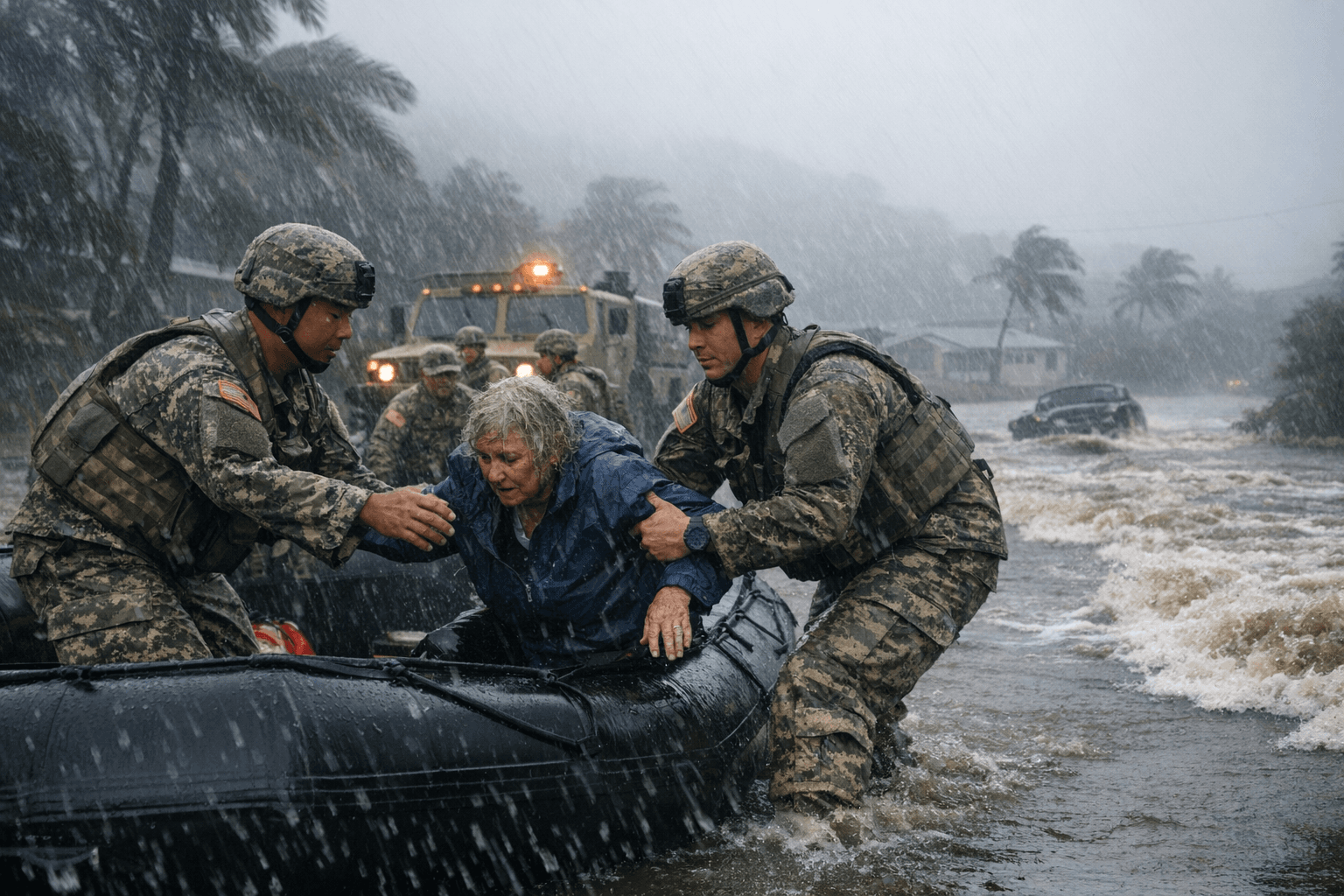 Hawaii National Guard Activates 200 Troops Statewide for Second Kona Low