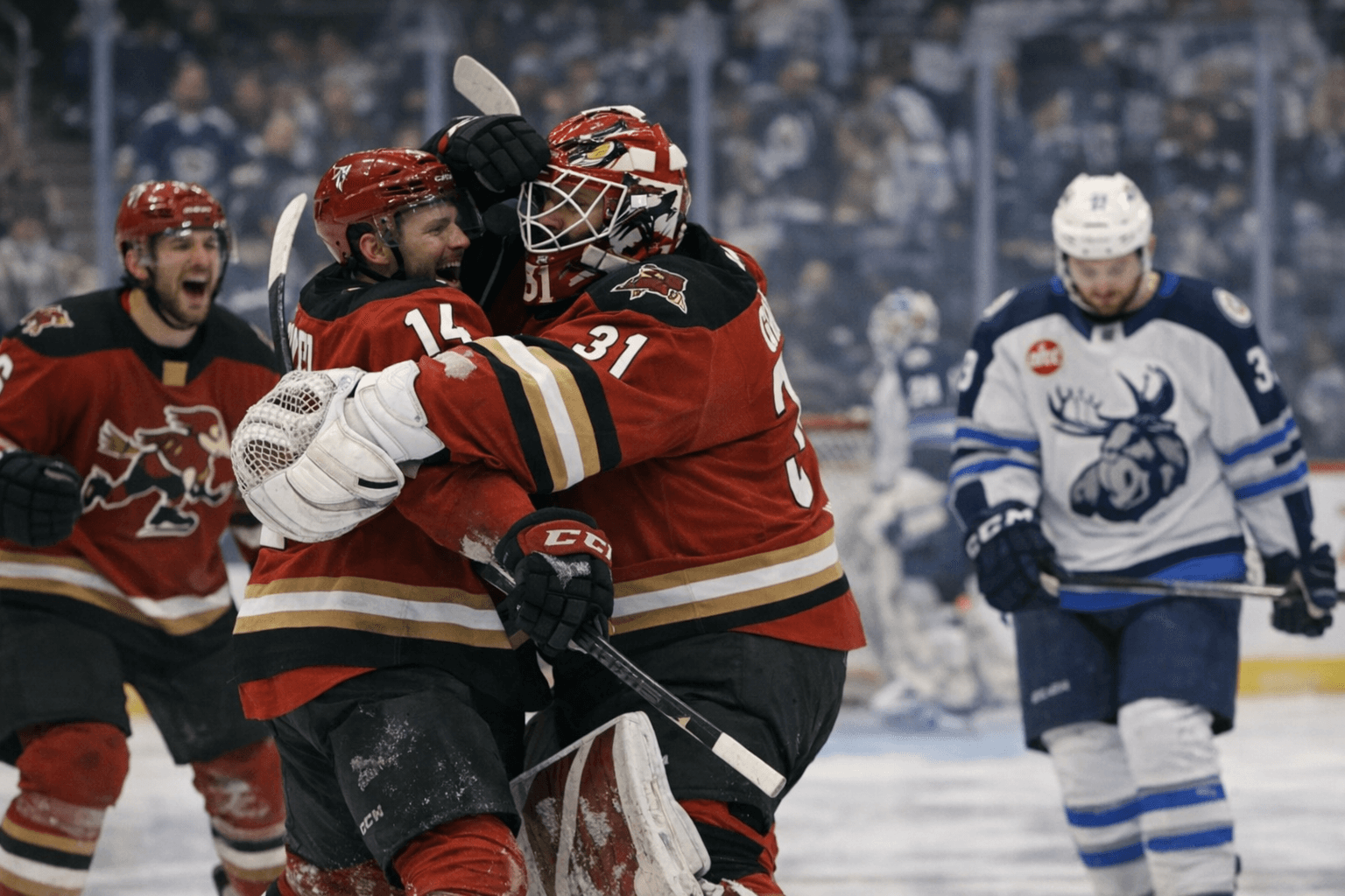 Tucson Roadrunners Sweep Manitoba Moose With Back-to-Back Wins in Winnipeg