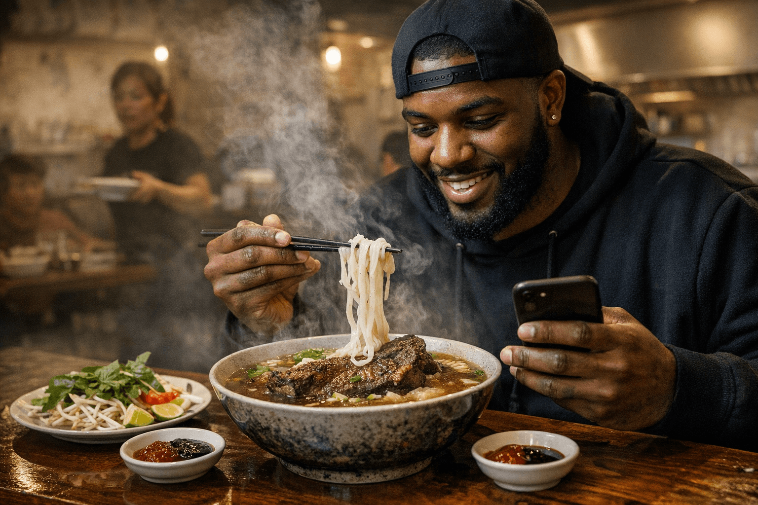 Keith Lee Awards Toronto Pho Restaurant a 9.4, Calls It Best Ever