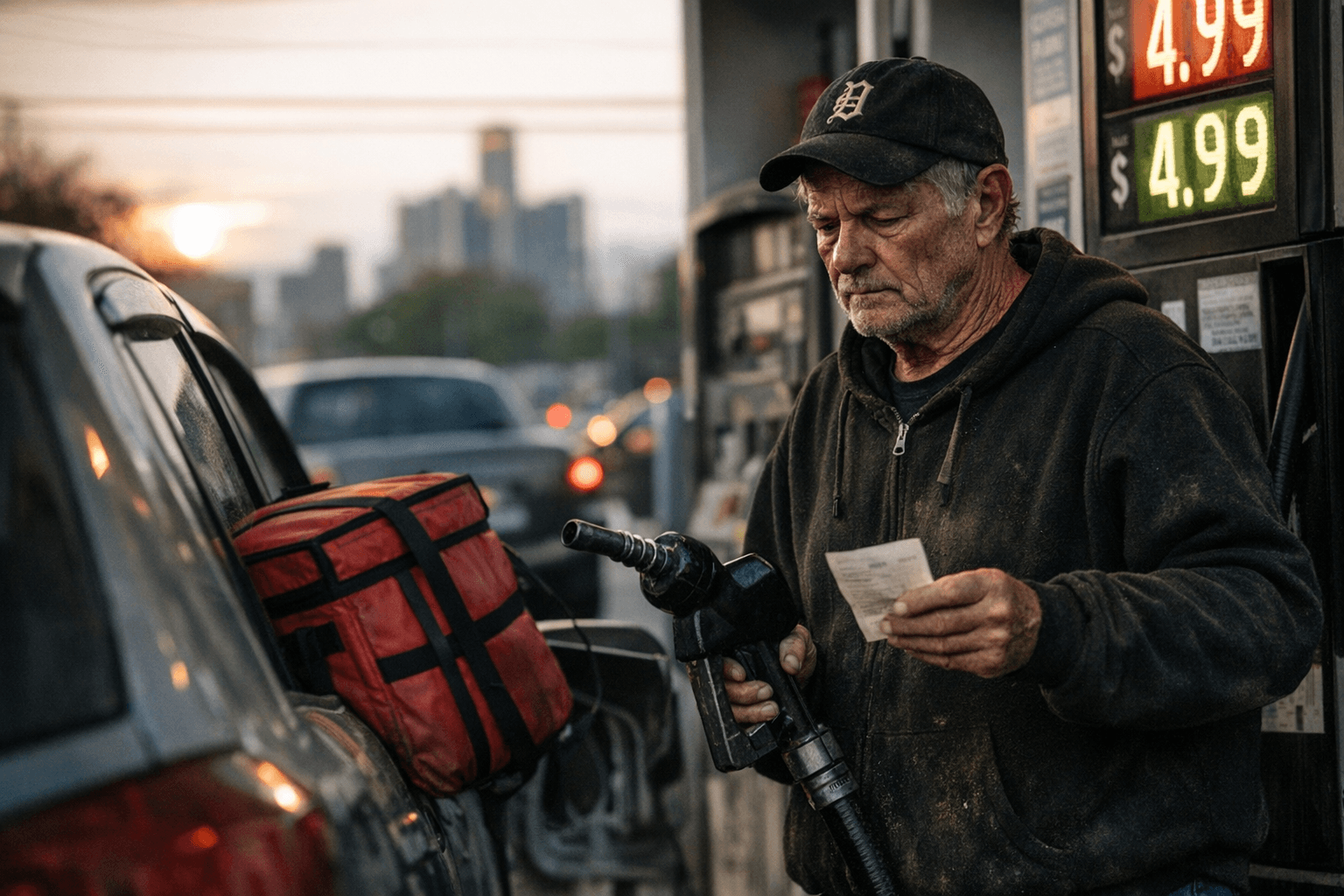 Rising Gas Prices Squeeze Food Delivery Workers, Drivers Say Relief Is Limited