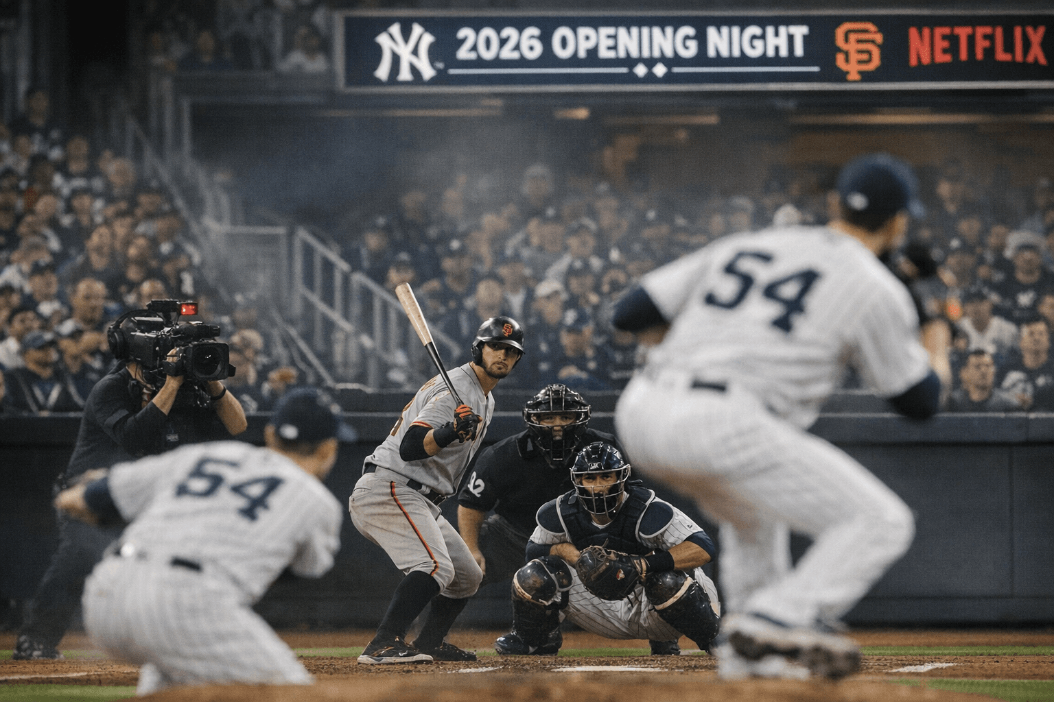 Yankees Face Giants on Netflix in MLB's 2026 Opening Night Debut