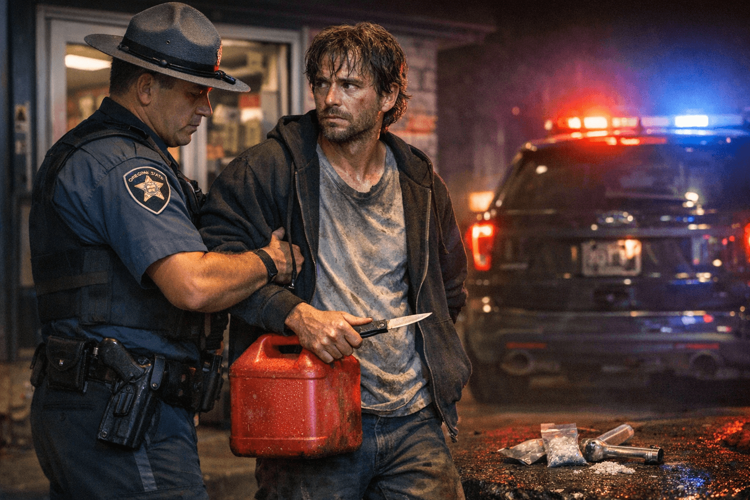 Baker County Man Arrested After Midnight Break-In, Meth Found at Scene