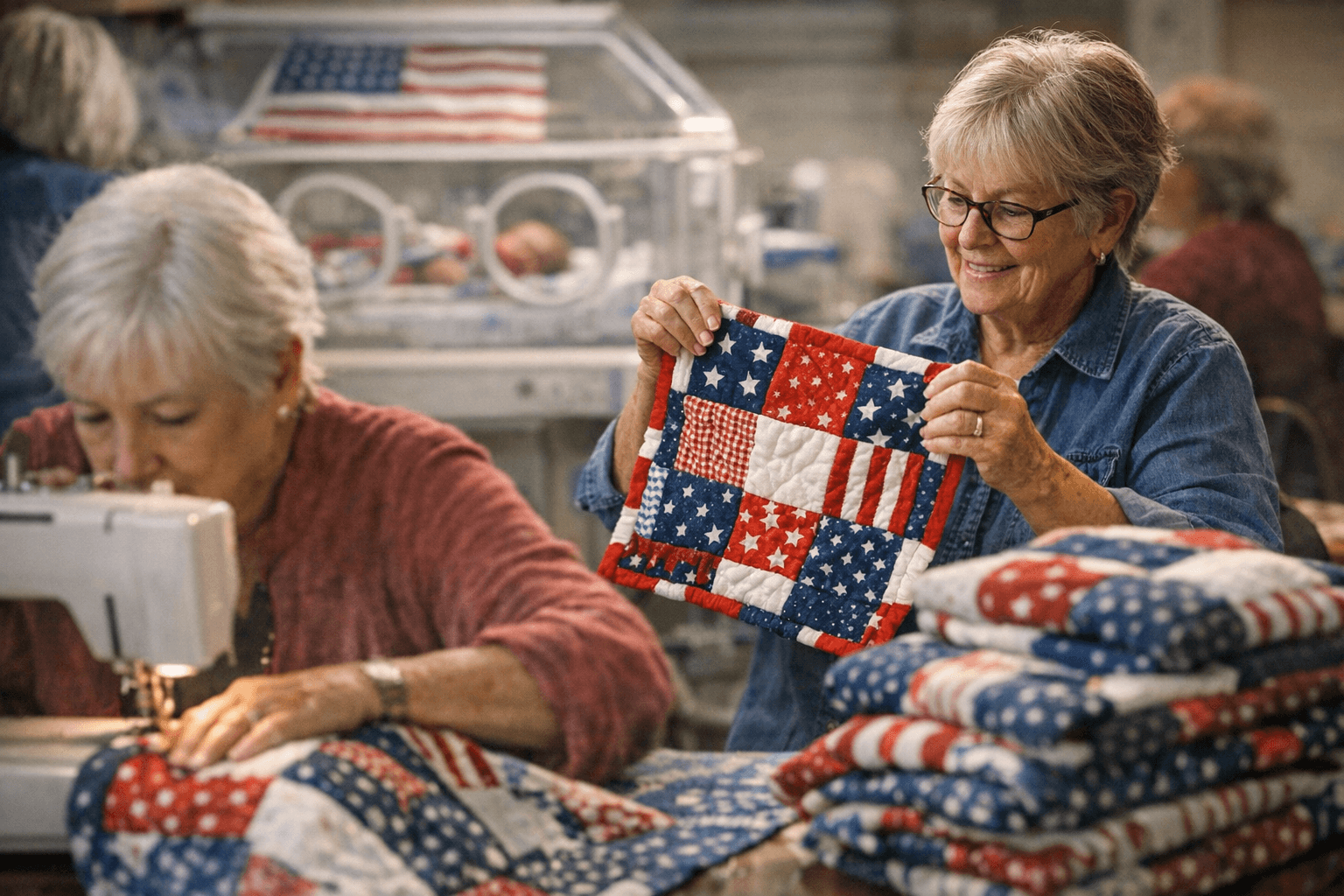 Intermountain Hospitals Ask Community to Sew Baby Blankets for America's 250th