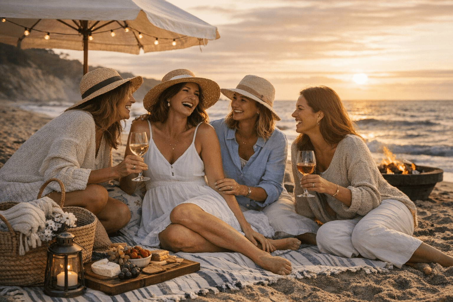 How to Plan a Coastal Grandma Bachelorette Party at the Beach