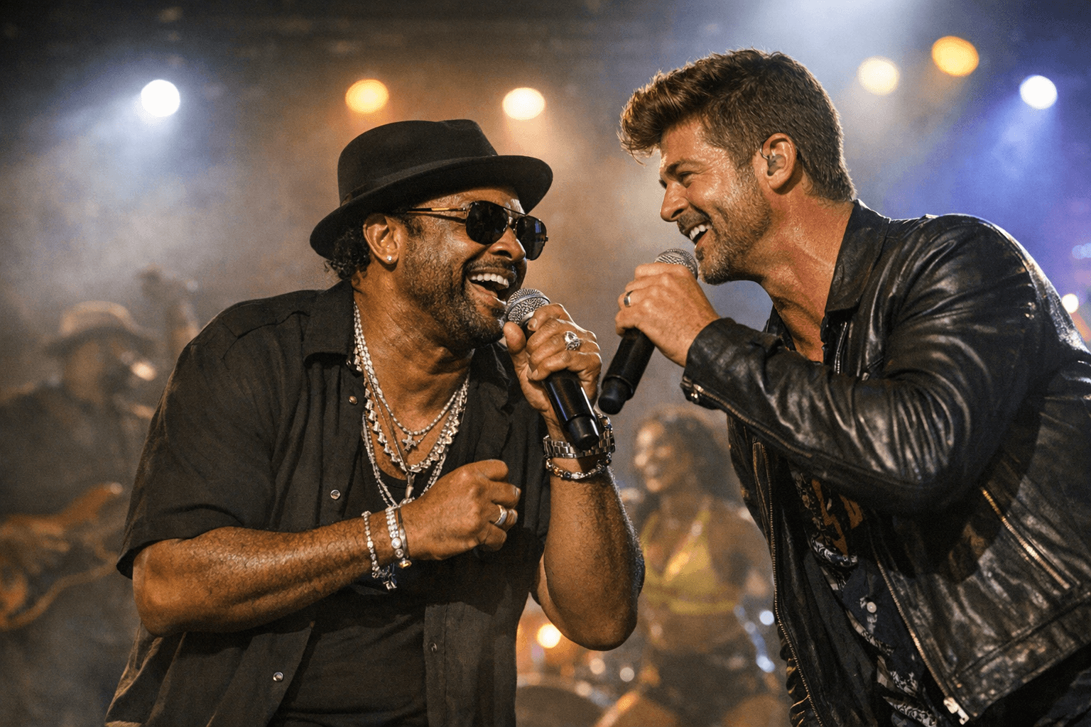 Shaggy and Robin Thicke Unite on Upbeat Dancehall Pop Duet