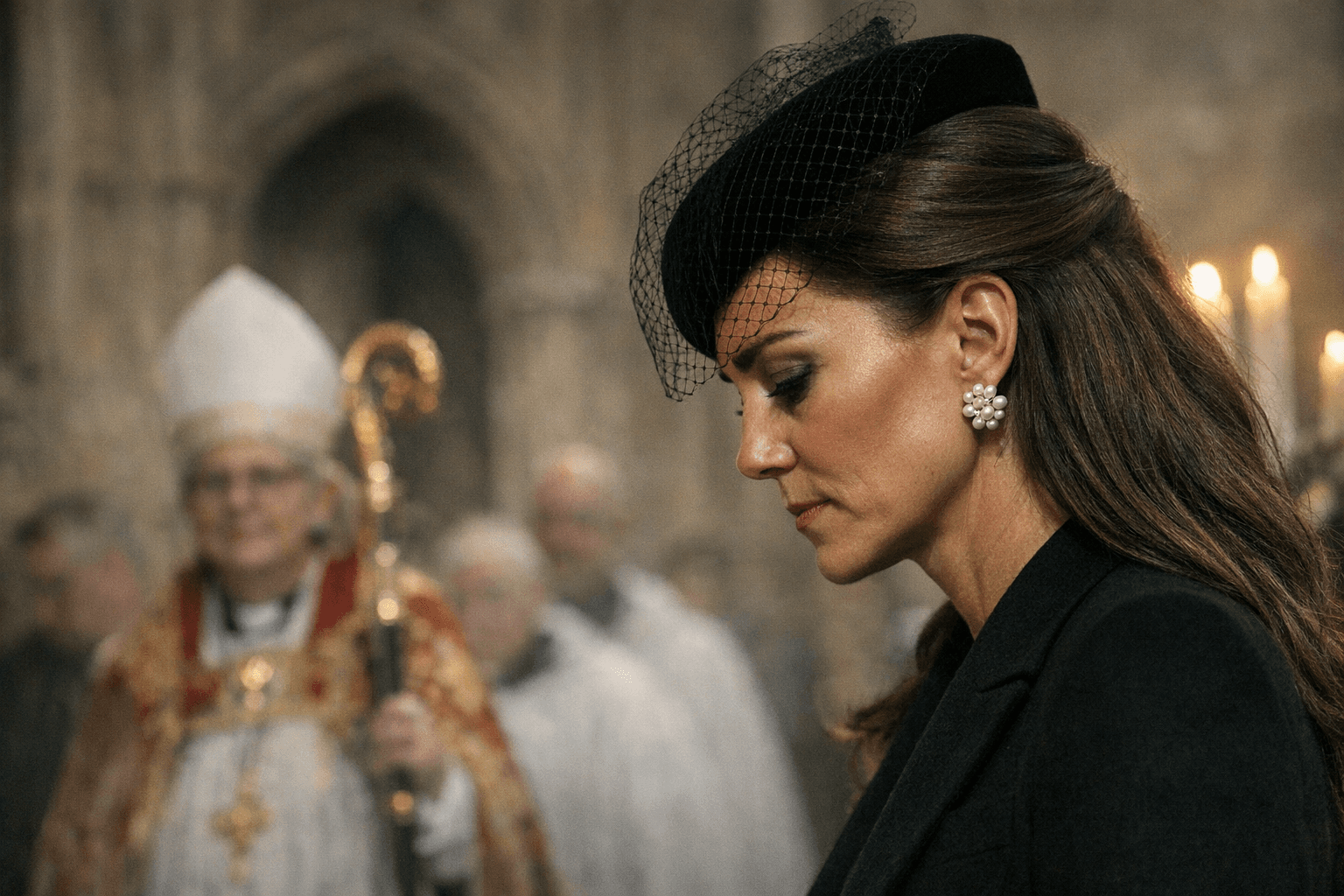 Kate Middleton's Pearl Earrings at Canterbury Cathedral Honor Prince Louis