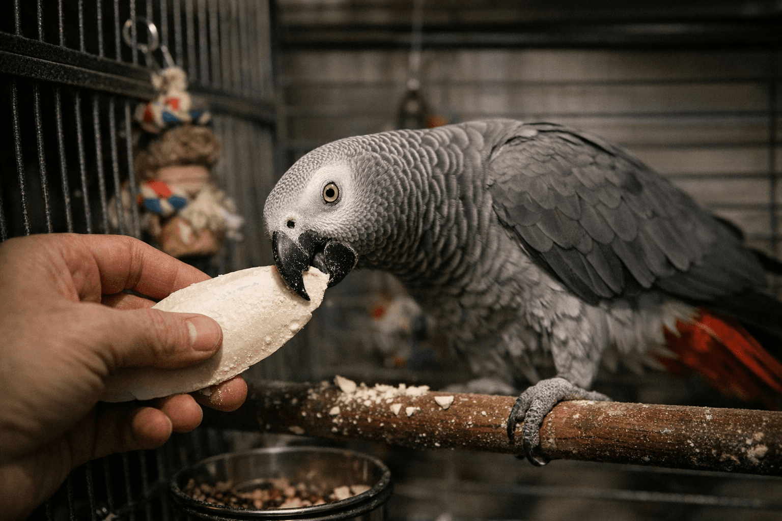 Parrot Essentials Guide Covers Cuttlebone Benefits for Calcium and Beak Health