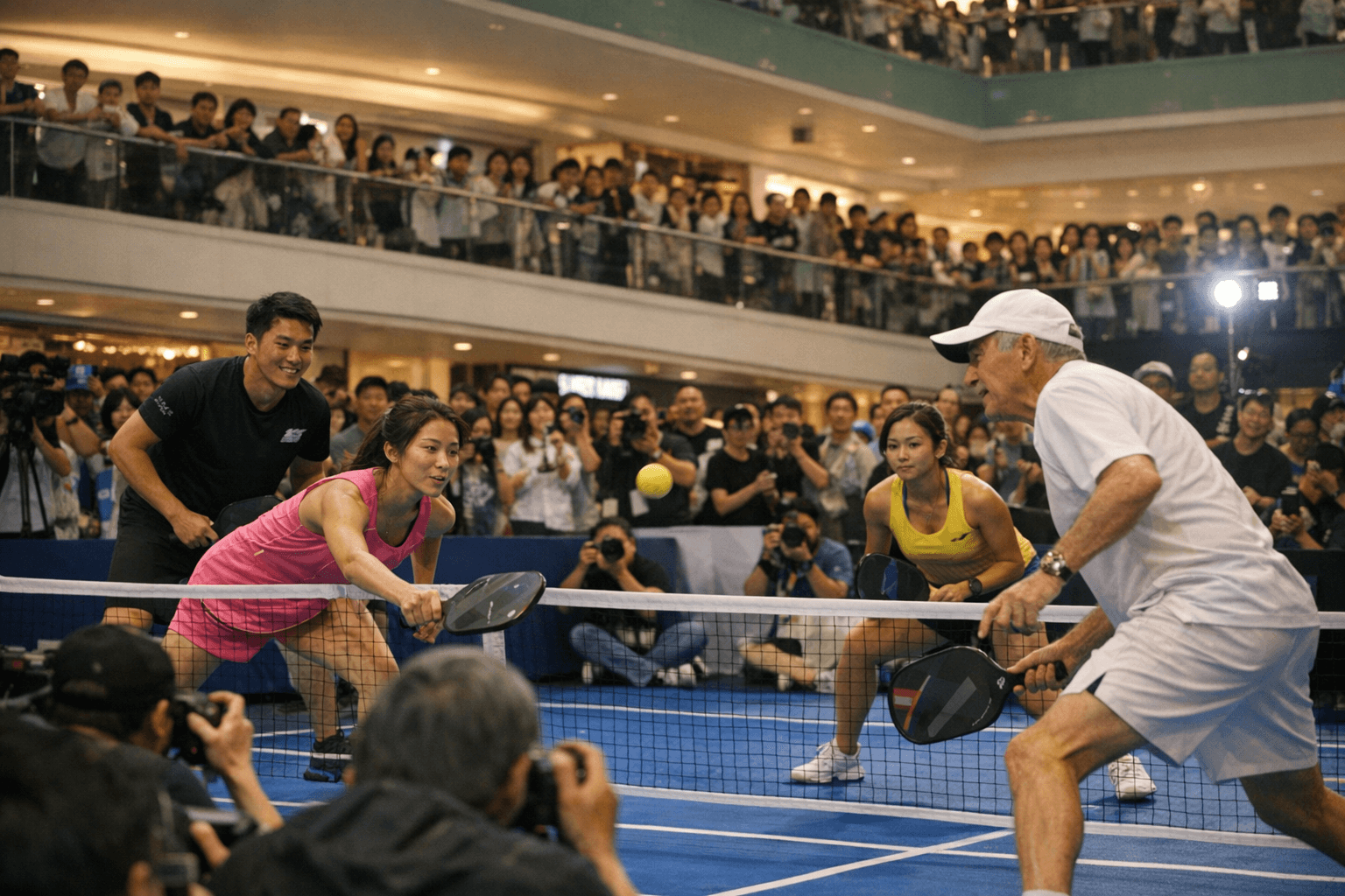 Hong Kong Mall Launches Month-Long Pickleball Festival With Charity Star Match