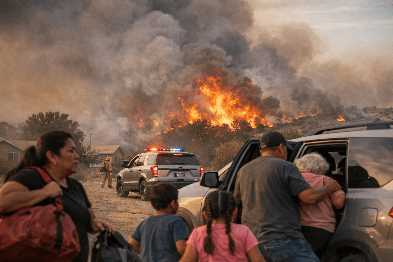 Valley Fire Near Kirtland Forces Evacuations of Homes in Upper Fruitland