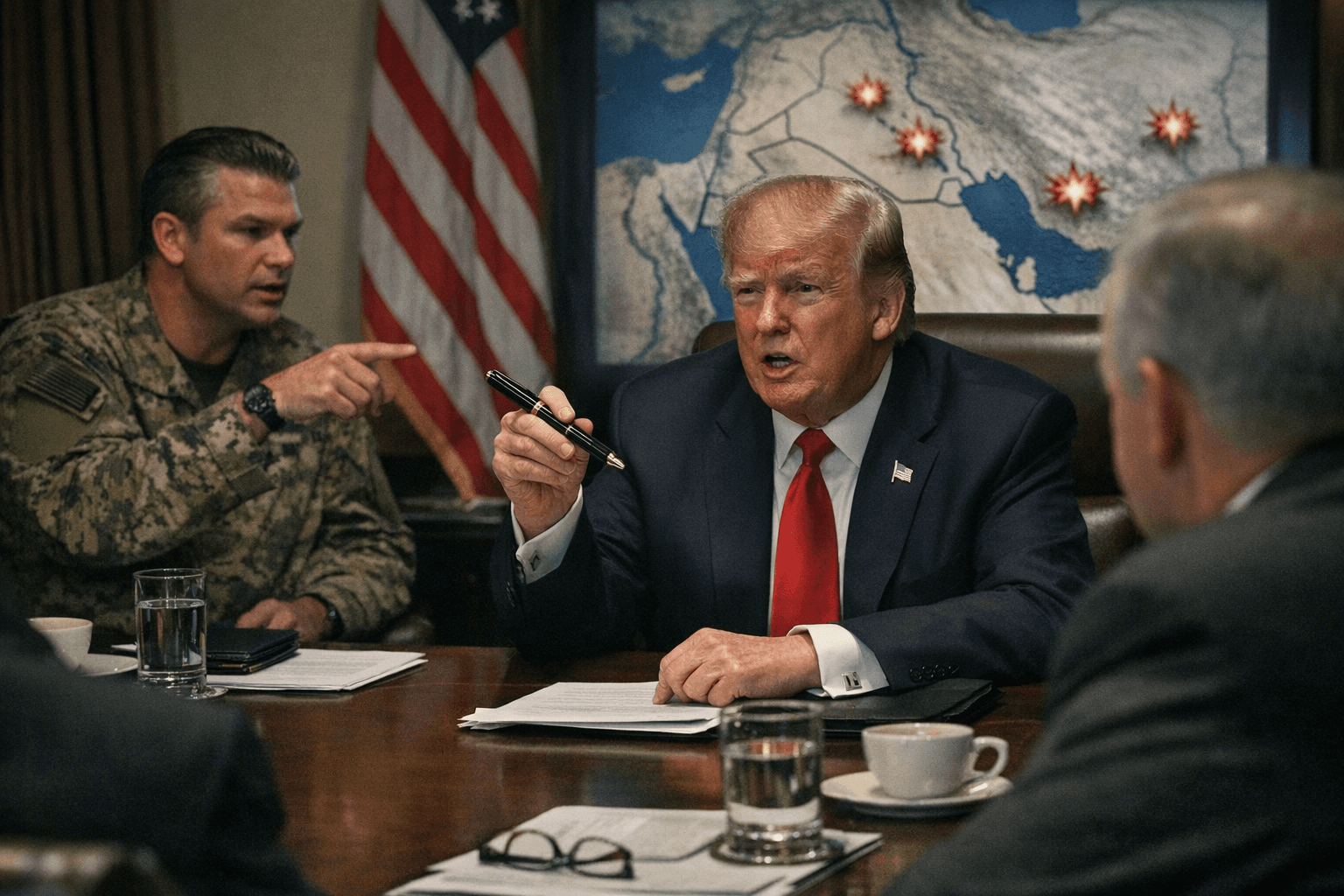 Trump Addresses Iran, Inflation, and Sharpies at Cabinet Meeting