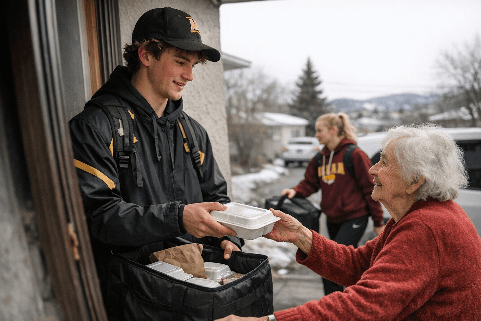 Helena High School, Capital Athletes Deliver Meals on Wheels for RMDC