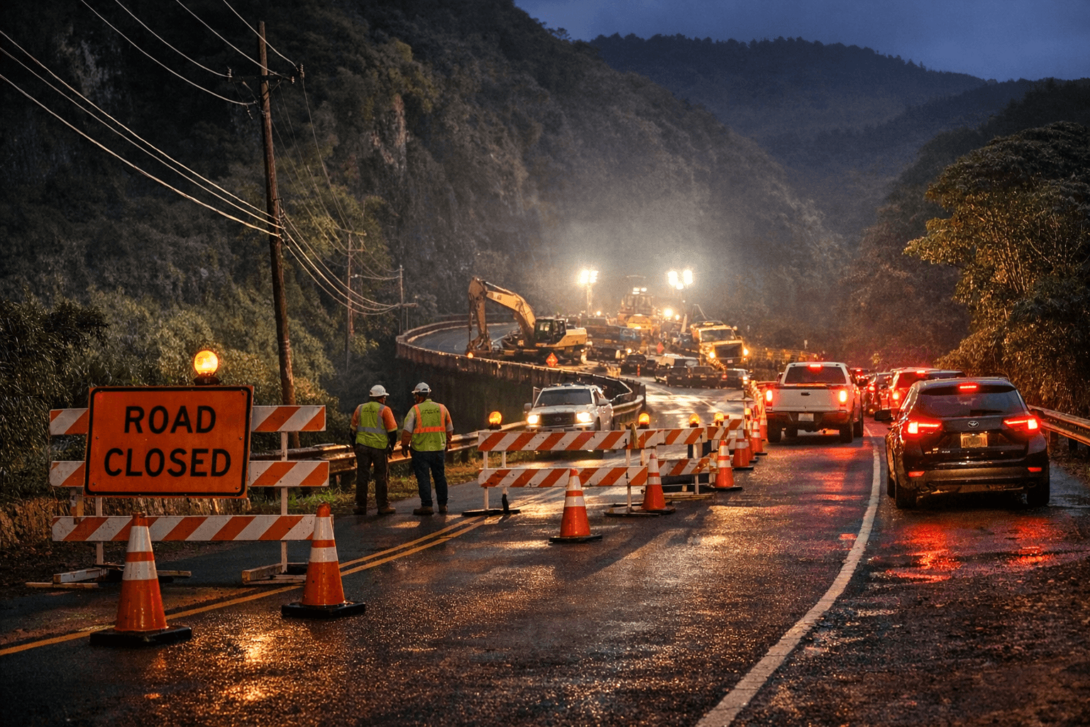 Kauai Highways Face 16 Lane Closures During Week of March 21