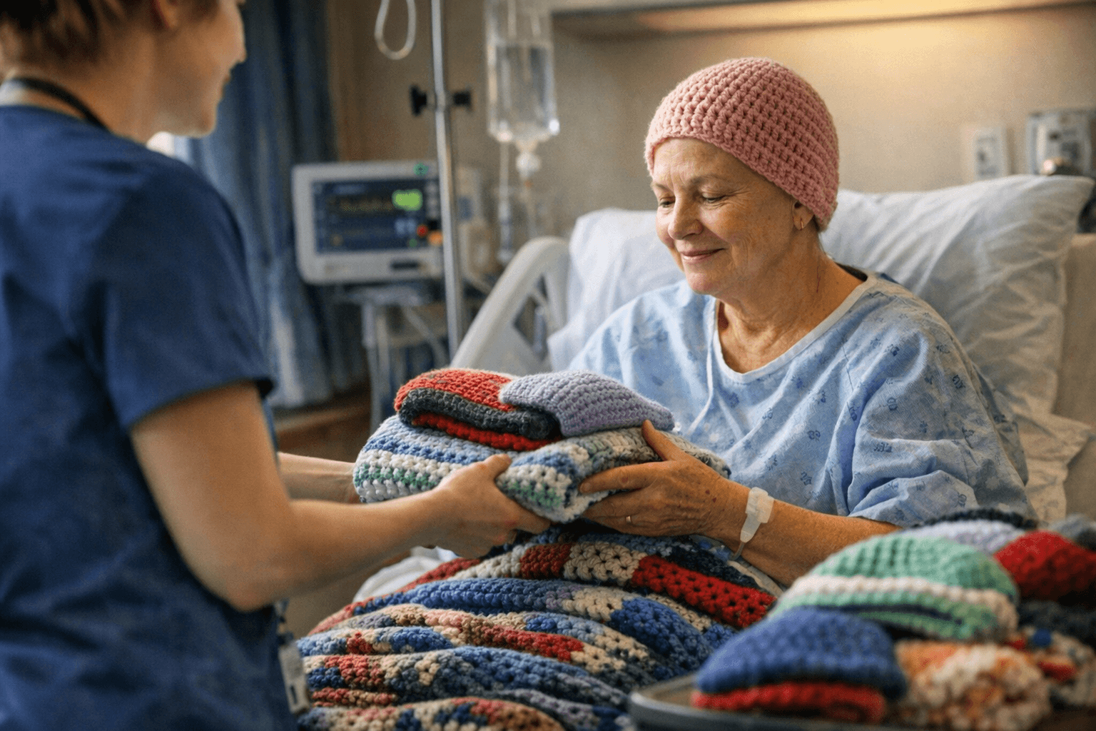Yale New Haven Hospital Seeks Donated Crocheted Blankets, Caps and Hats for Patients