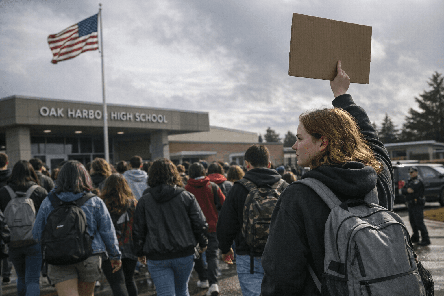 Oak Harbor Students Walk Out March 20, District Highlights Safety and Civic Engagement