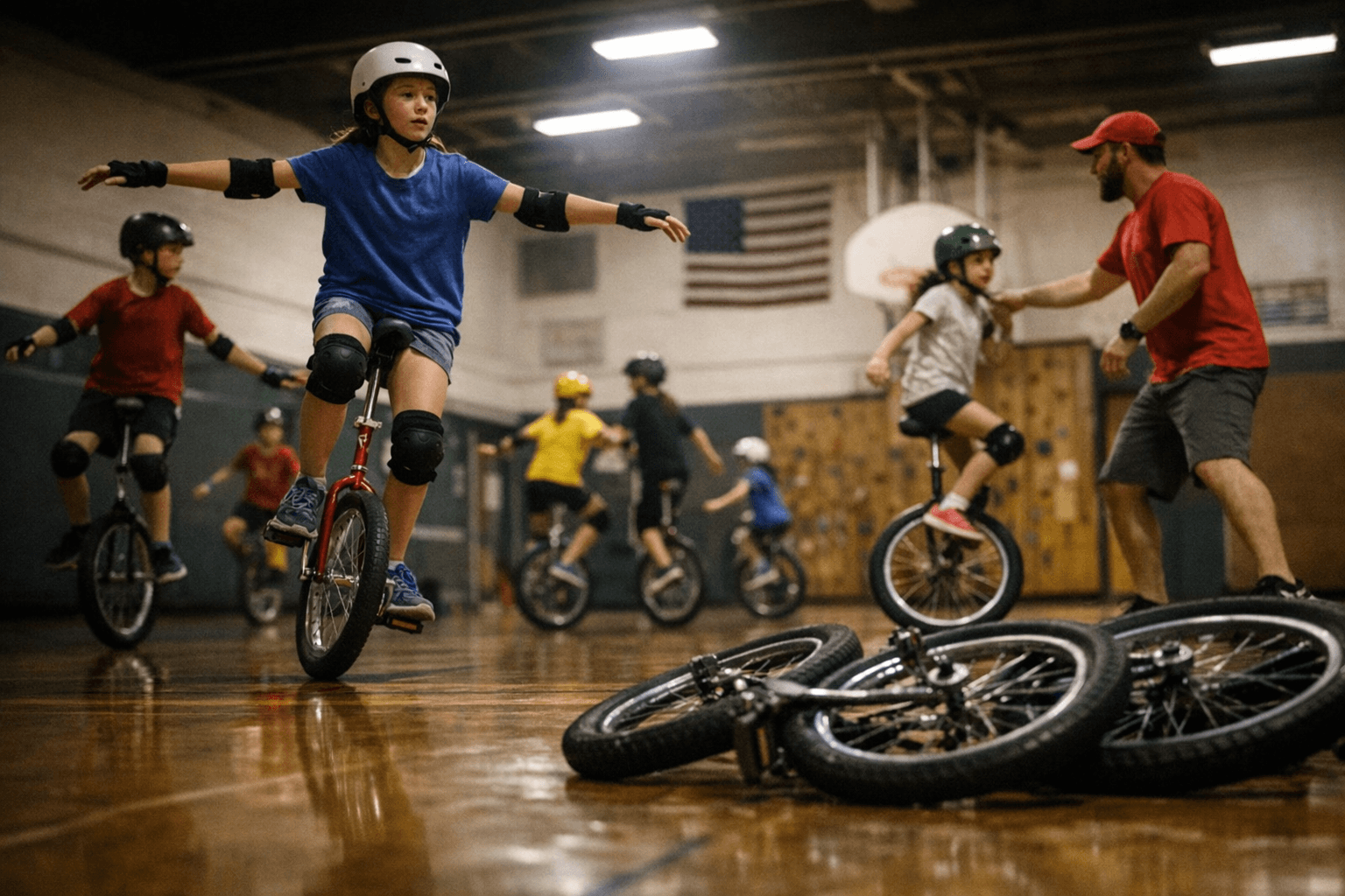 McCornack Elementary Students Keep One of Oregon's Oldest Unicycle Clubs Rolling