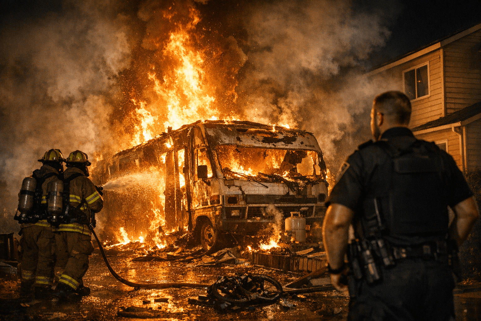 Santa Clara RV Fire Leads to Arson Arrest, Investigators Say