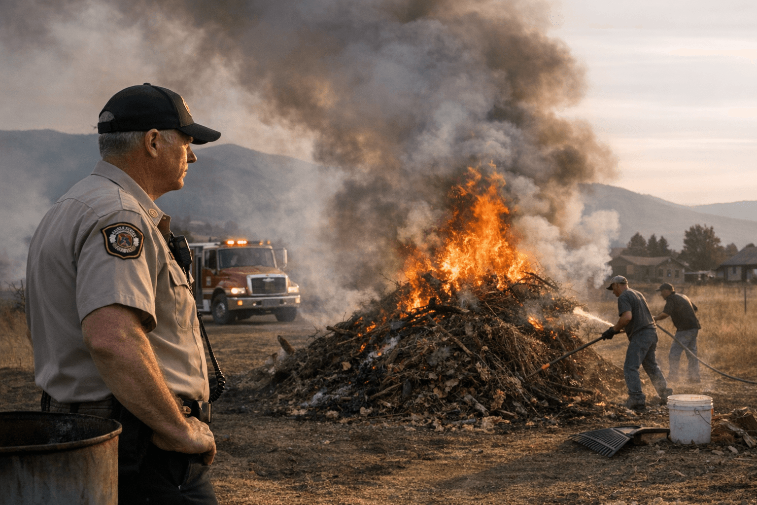 Baker City Fire Chief Urges Residents to Get Burn Permits During Warm Spell