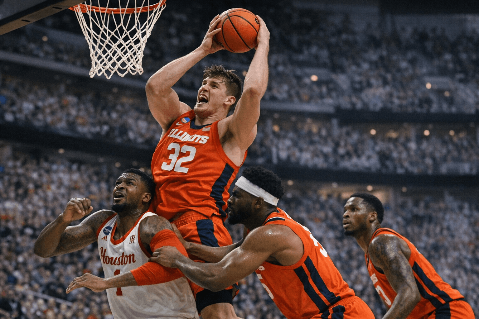 Illinois Defense Smothers Houston 65-55, Illini Reach Elite Eight