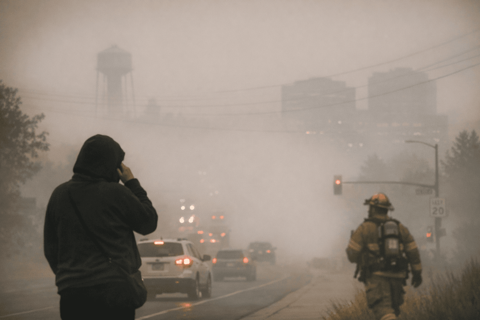 Nebraska Wildfire Smoke Blankets Douglas County, Reducing Air Quality and Visibility
