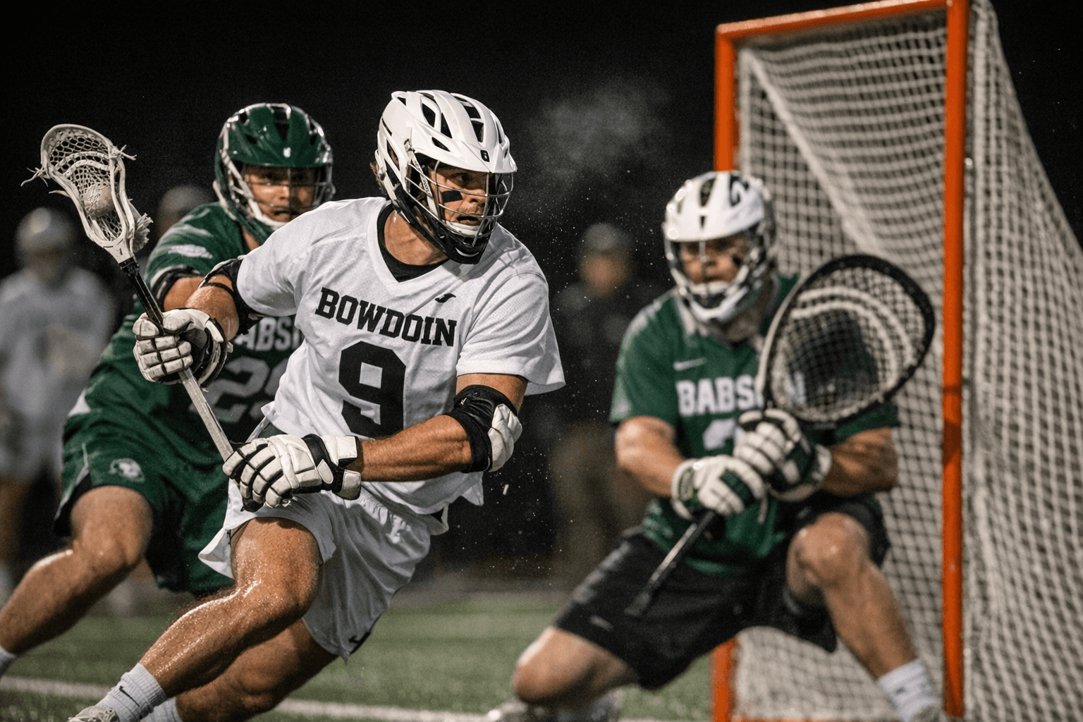 Bowdoin Men's Lacrosse Stays Unbeaten, Tops Babson 12-8
