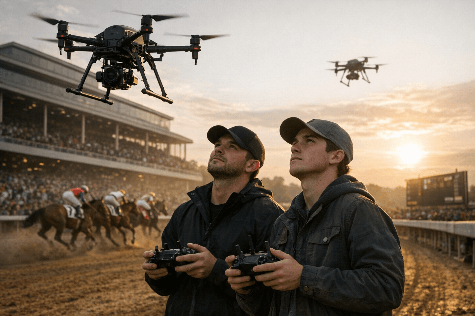 Brothers Luke and Cole Jones Revolutionize Oaklawn Park Racing Coverage With Drones