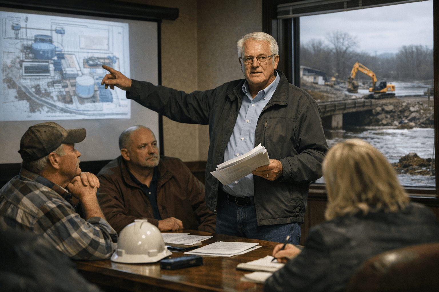 Engineer Briefs Booneville Commissioners on Infrastructure, Grant Project Updates