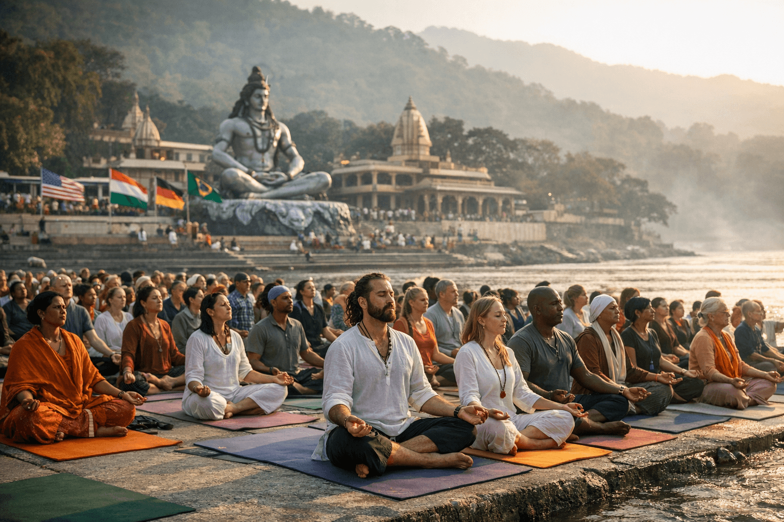 International Yoga Festival 2026 at Parmarth Niketan Unites 1,200 Global Practitioners