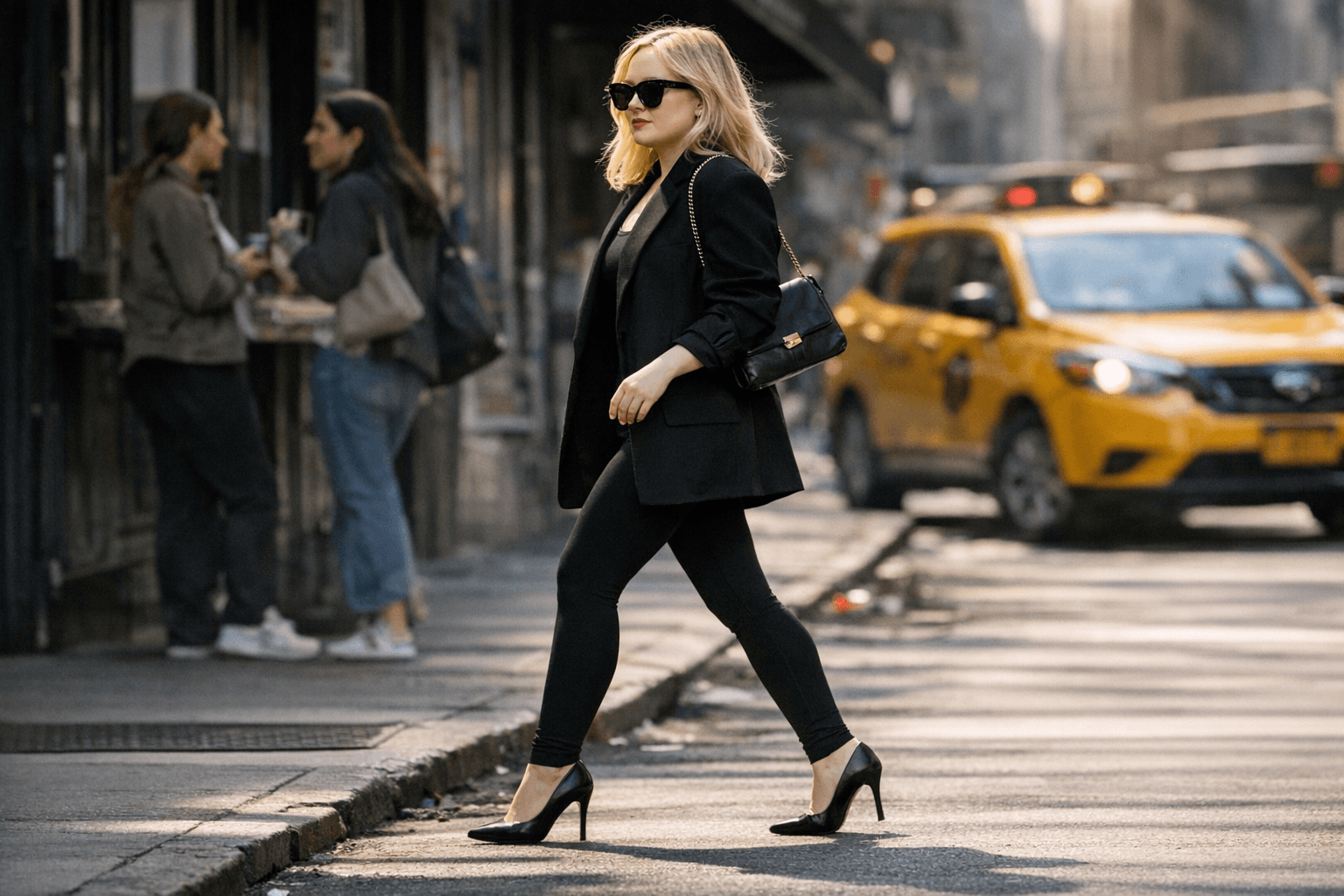 Nicola Coughlan Shows How Court Heels Transform Full-Length Leggings for Petite Frames