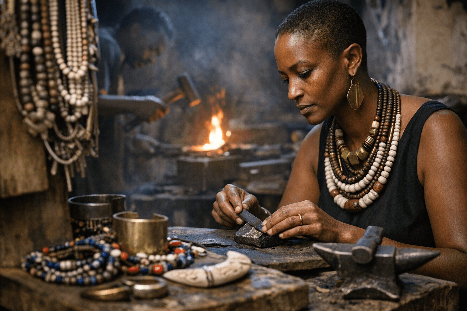 African Designers Revive Ancient Beadwork, Forging, and Carving Traditions in Modern Jewelry