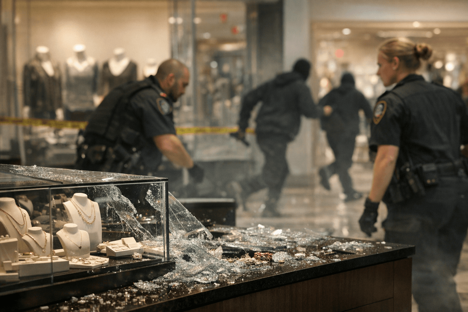 Police Hunt Suspects in Hillcrest Mall Jewellery Store Smash-and-Grab