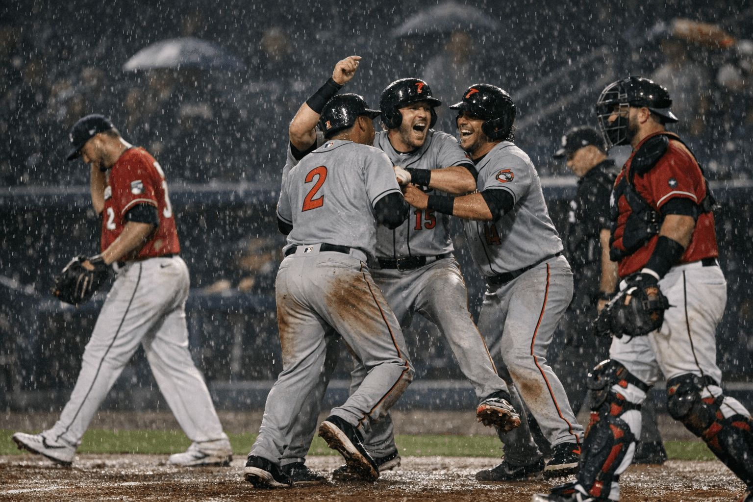 Tides Rally for Six Runs in Seventh, Top Sounds 6-4 in Rain-Shortened Opener