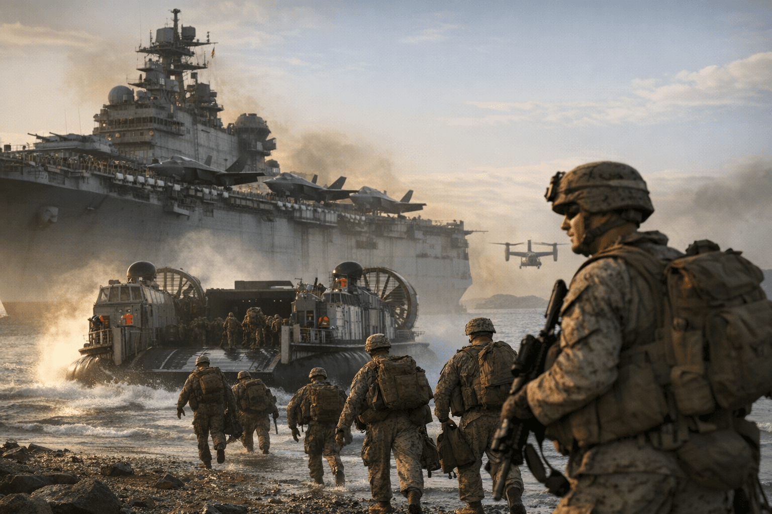 USS Tripoli Delivers 3,500 Troops to Middle East Amid Iran Campaign