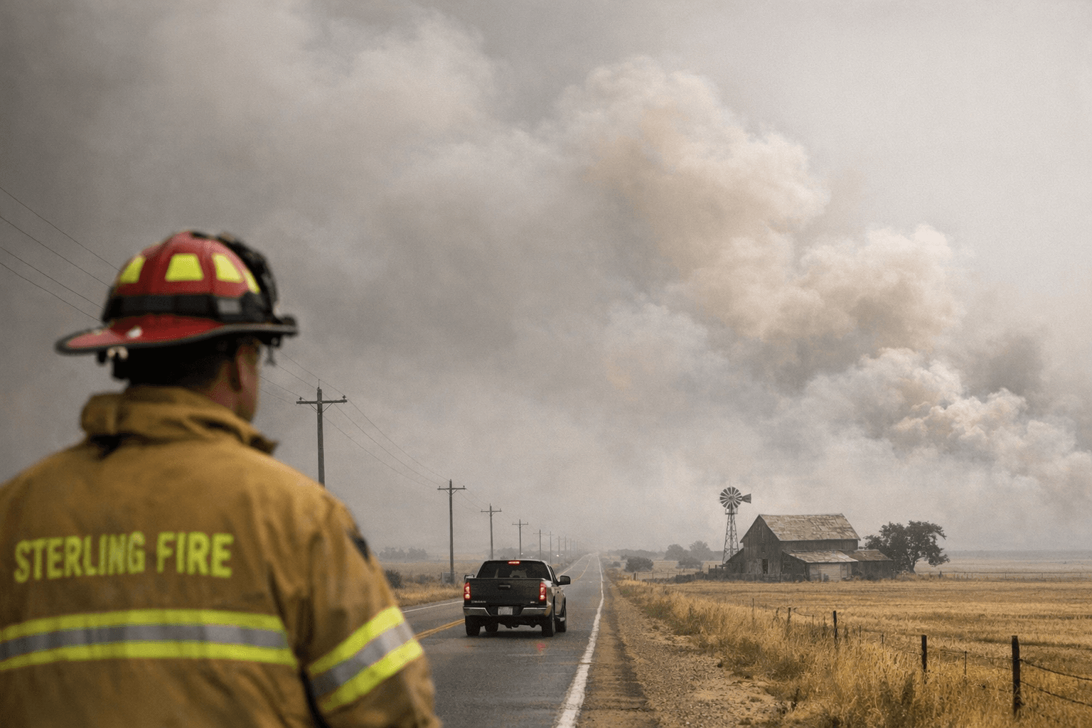 Sterling Fire Department: Smoke Over Logan County Drifting From Fires Far North
