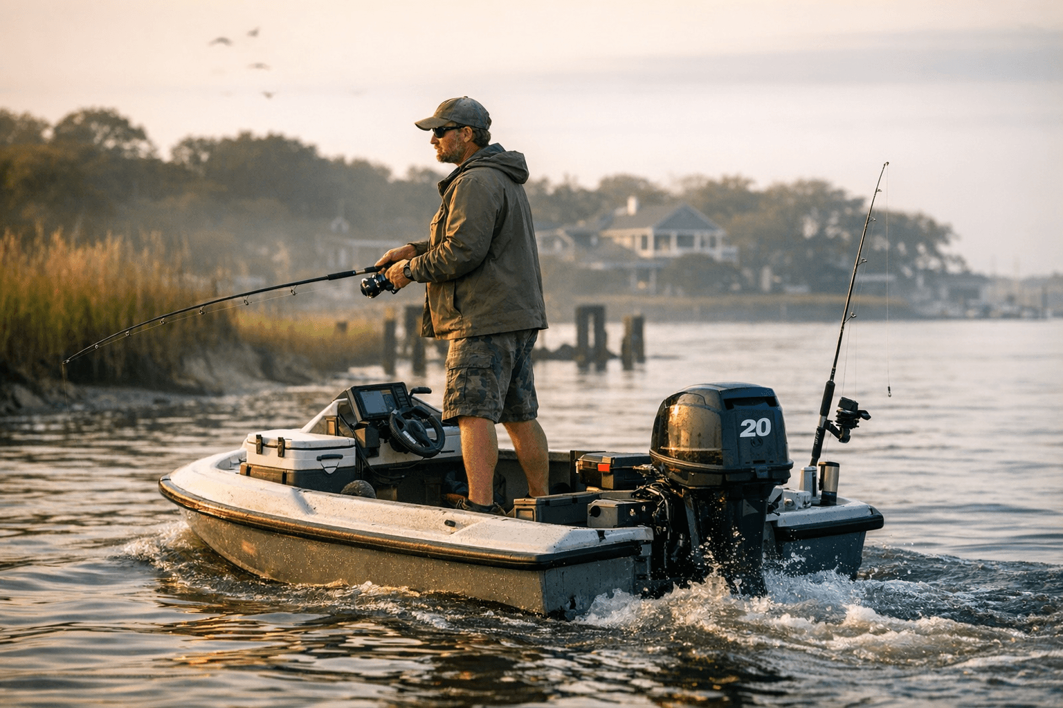 Builder Transforms 90s Jet Ski Into a Budget-Friendly Fishing Skiff
