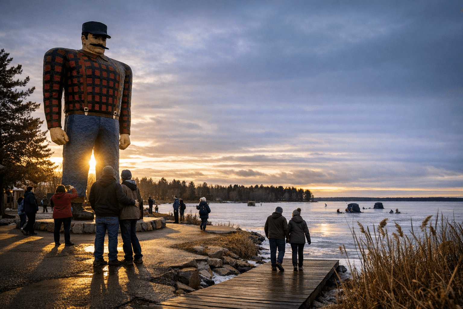 Bemidji's Paul Bunyan Park and Lake Bemidji State Park Draw Year-Round Visitors