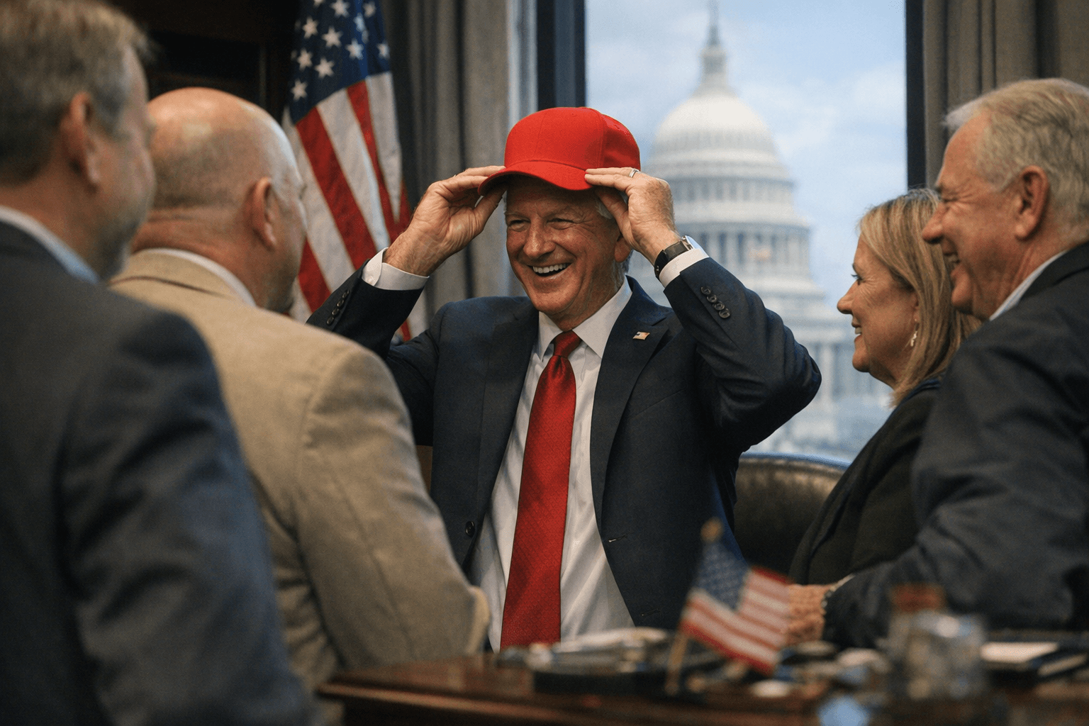 Tuberville Welcomes Prattville Leaders to Washington, Receives Special Hat