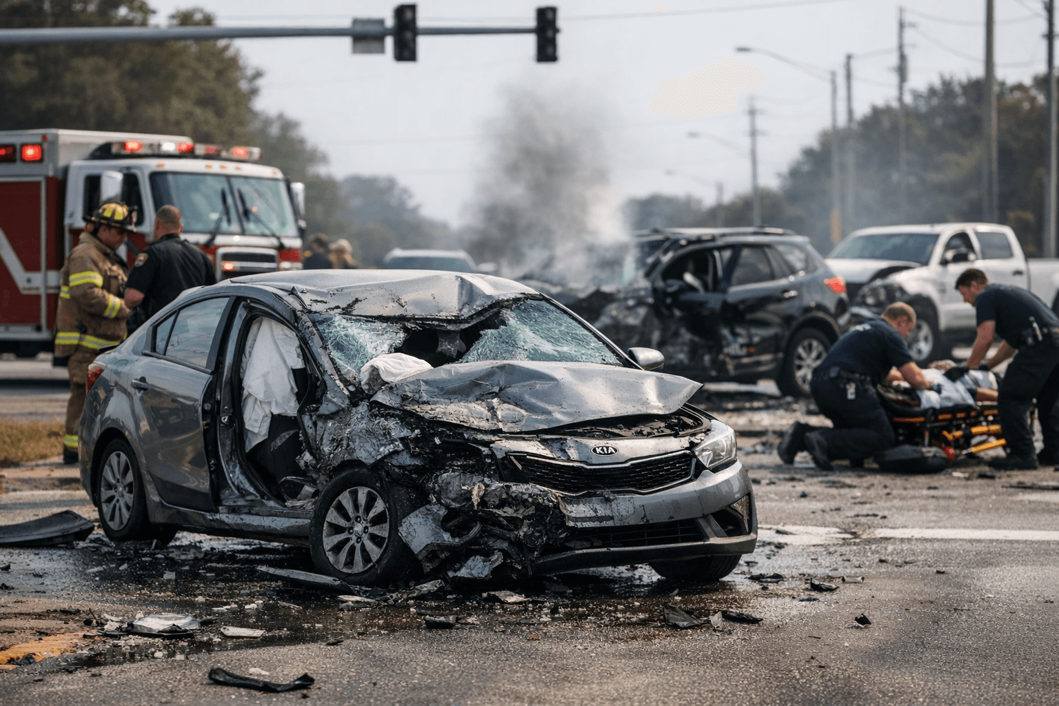 Fatal Spring Hill Crash Kills One, Injures Two at Busy Intersection
