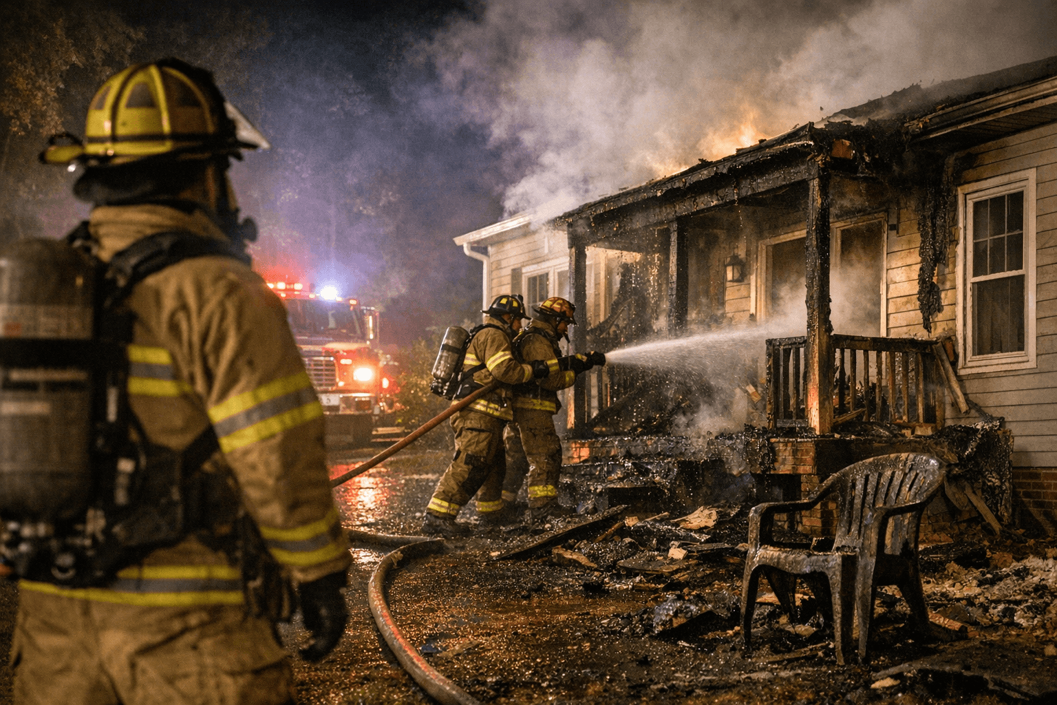 Fire Crews Quickly Knock Down Porch Fire at Manakin-Sabot Group Home