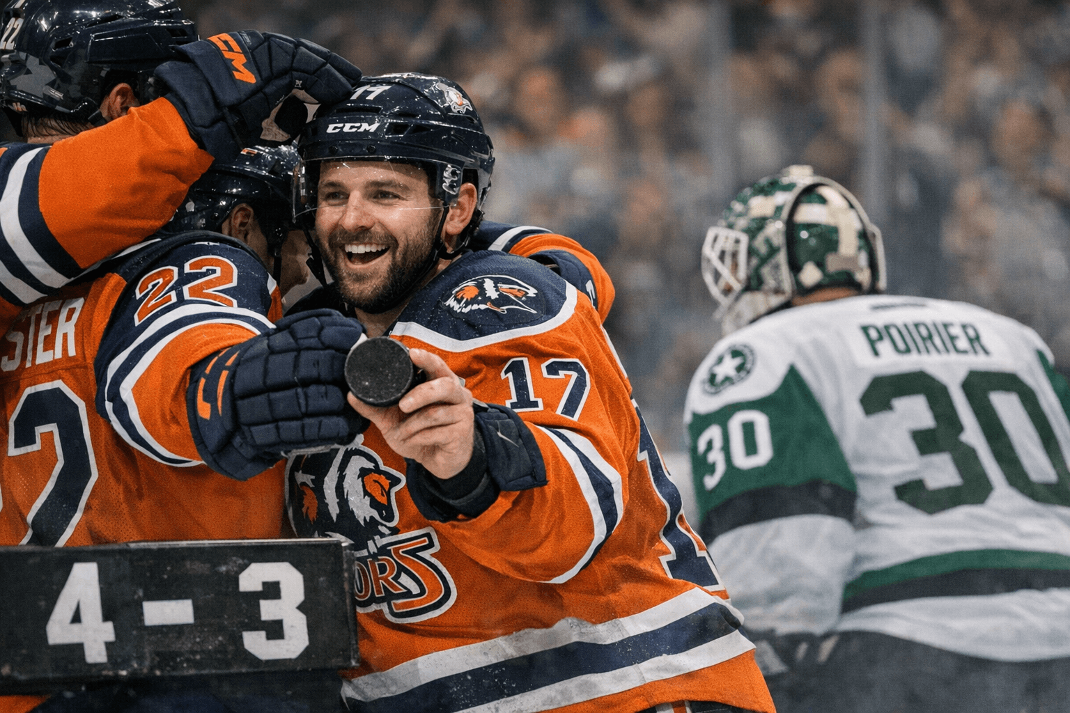 Condors Edge Stars 4-3 as Griffith Hits 700th AHL Point Milestone