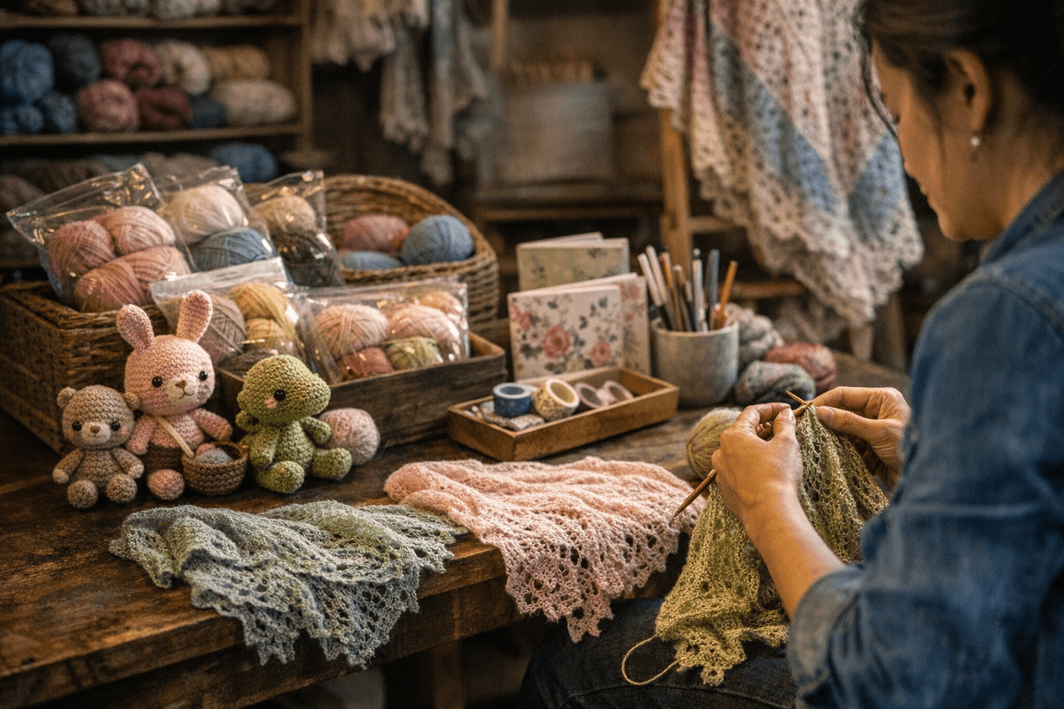 Cambria Yarn Restocks Kits, Adds Stationery, and Launches Spring Shawl MAL