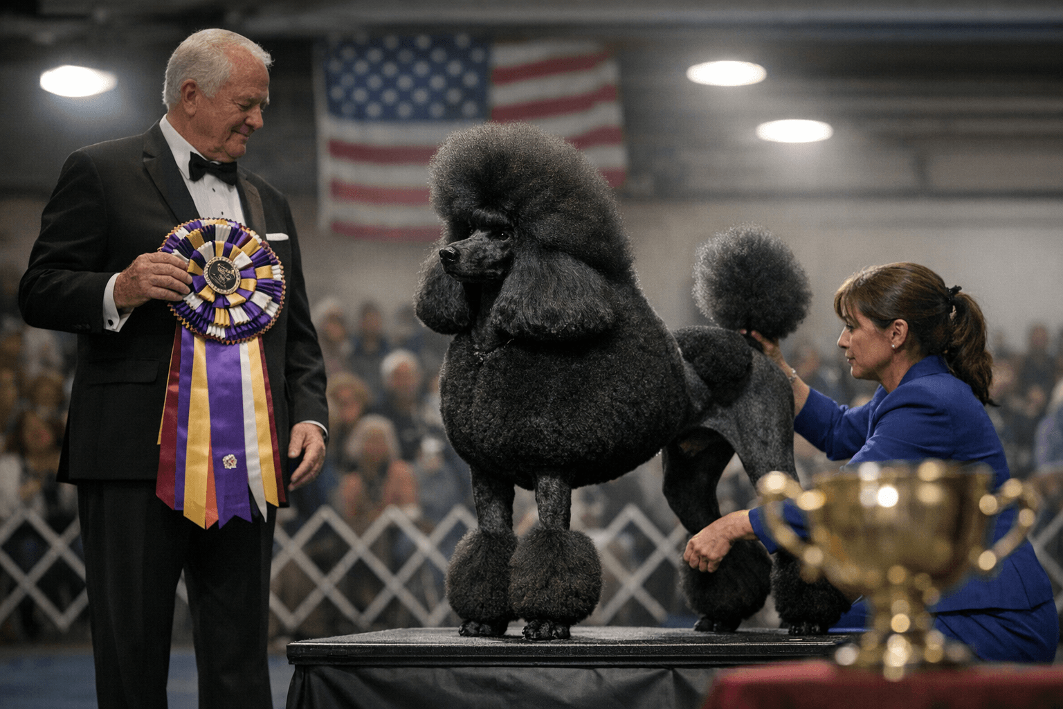 Standard Poodle GCHS Lakeridge Have Gun Will Travel Wins Best in Show at San Luis Obispo Kennel Club