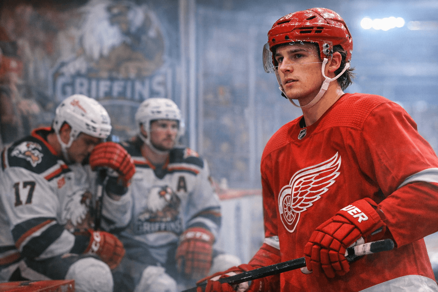 Red Wings Recall Forward Carter Mazur From AHL Grand Rapids Griffins