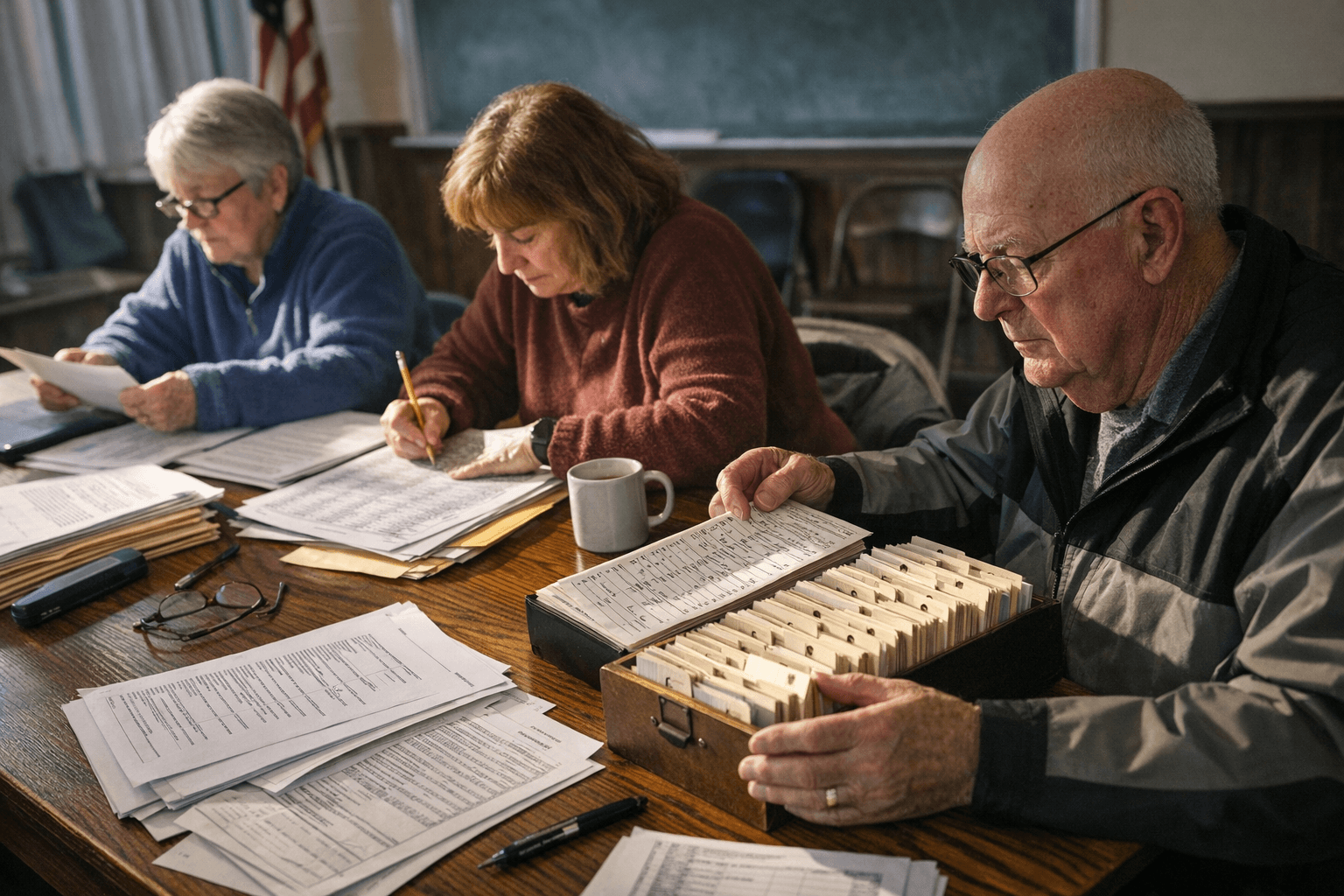 Newport Supervisors of the Checklist Update Voter Rolls in March Session