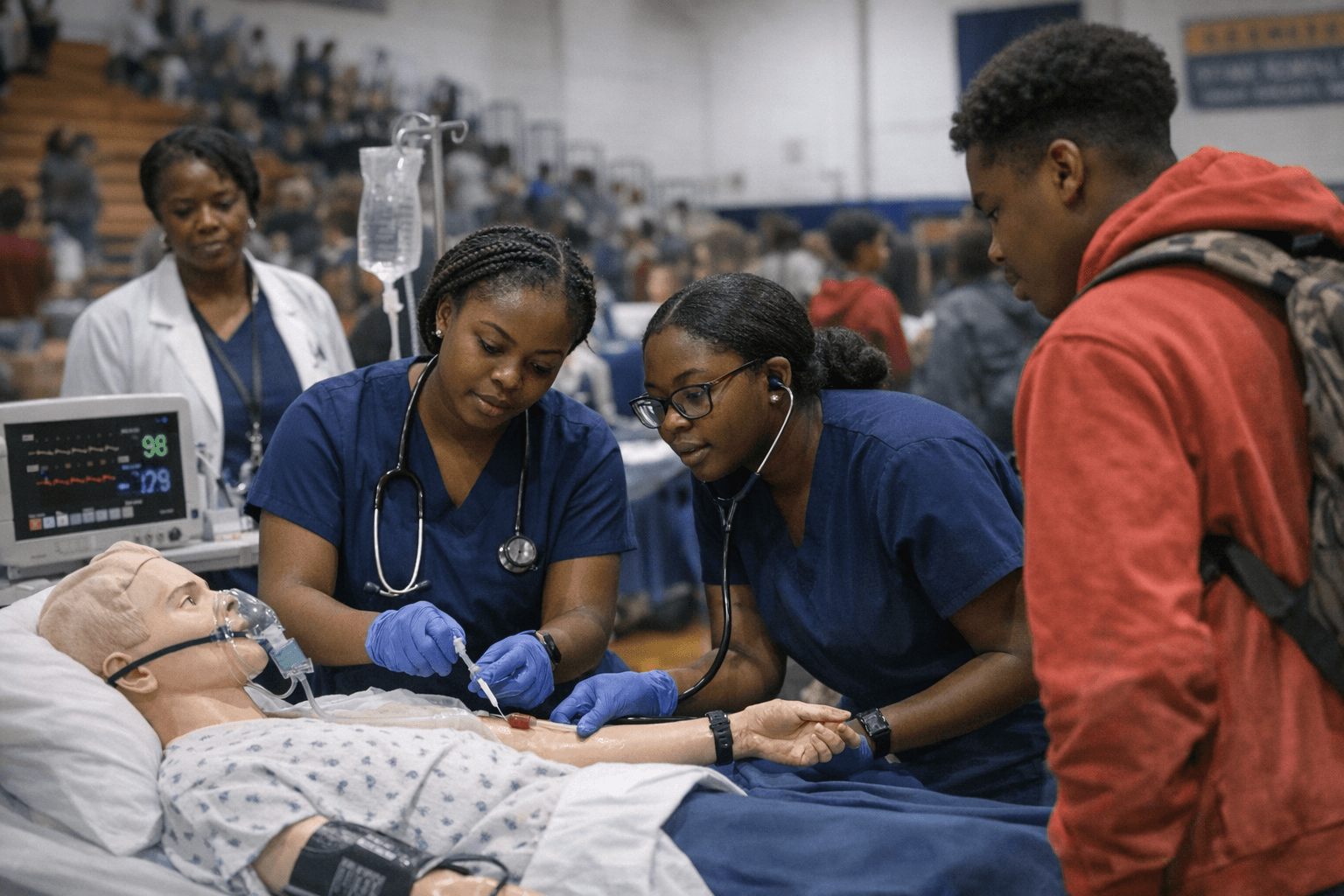 Denmark Tech Nursing Students Showcase Skills at Denmark-Olar Career Fair