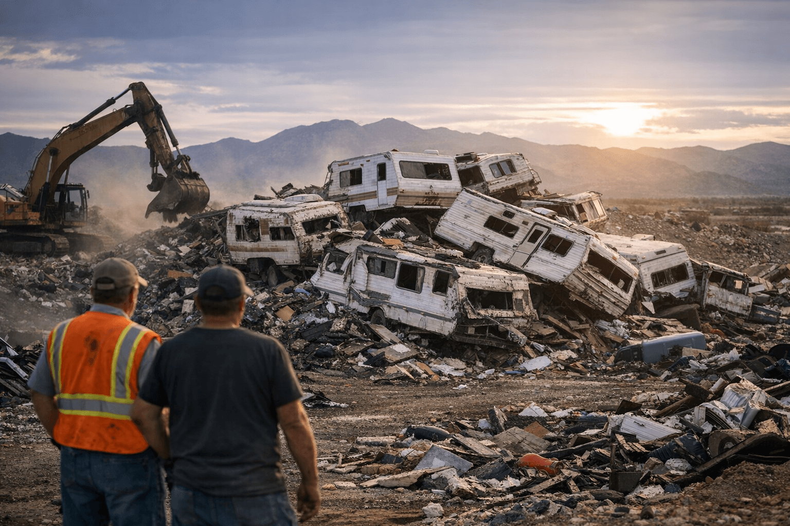 Nye County Struggles to Store, Dispose of Removed Abandoned RVs at Pahrump Landfill