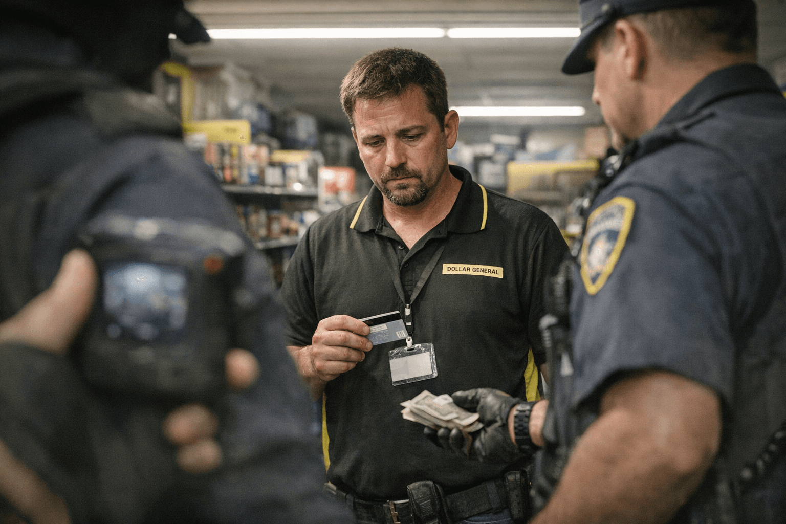 Viral Bodycam Footage Catches Dollar General Worker Stealing Customer Return Credits