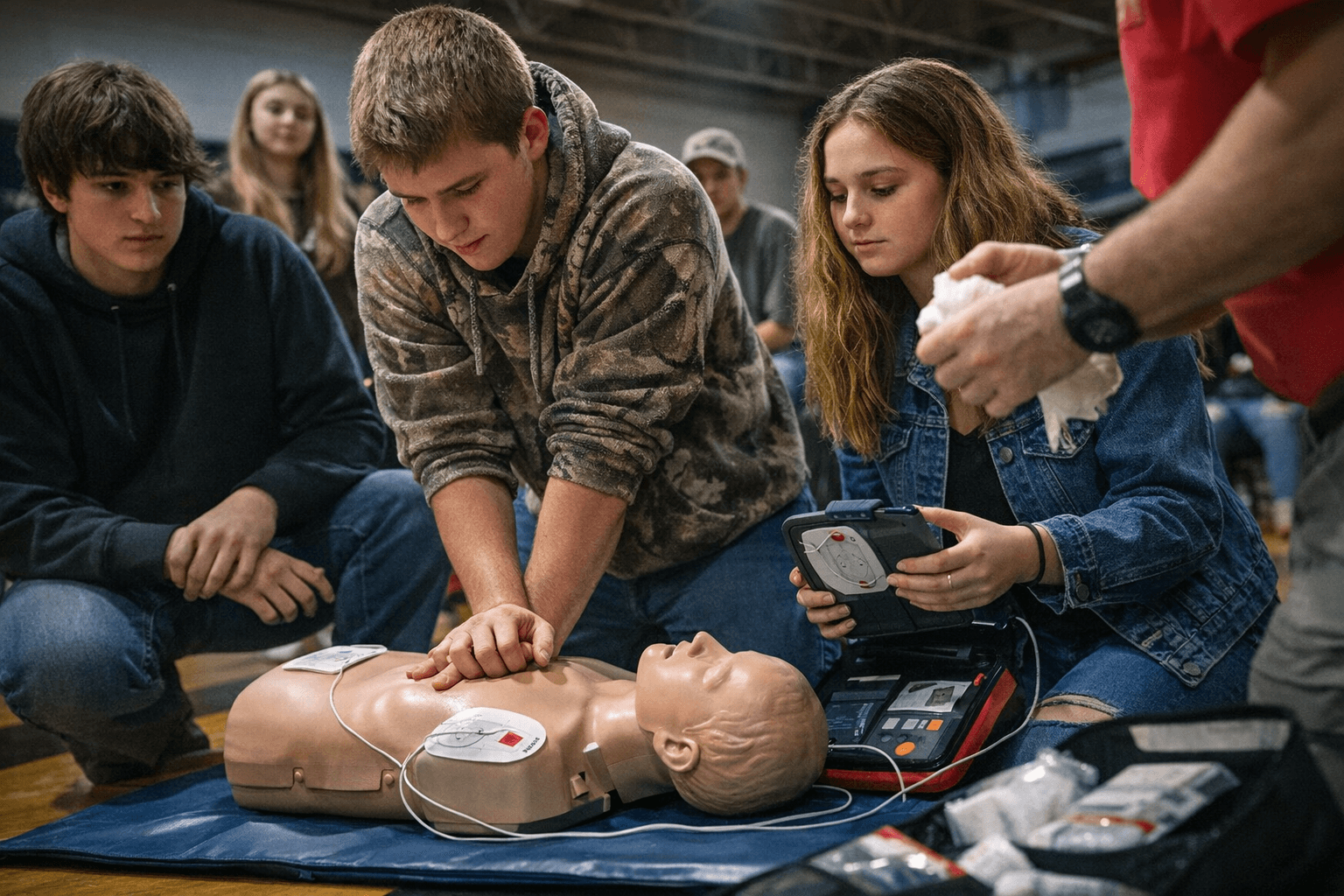 Owsley County High Seniors Earn CPR, AED, First Aid Certifications