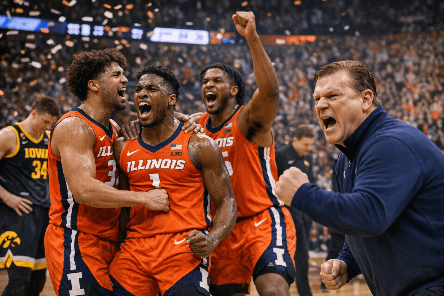 Illinois Reaches First Final Four in 21 Years, Defeats Iowa 71-59
